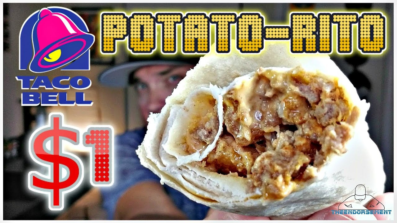 Taco Bell Potato Rito
 TACO BELL BEEFY POTATO RITO REVIEW