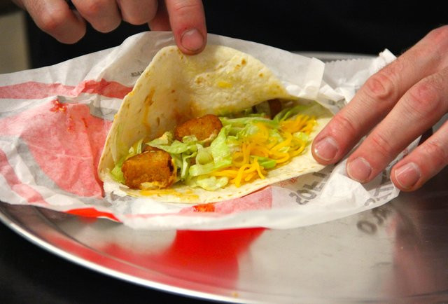 Taco Bell Spicy Potato Soft Taco
 Taco Bell Dollar Menu Taste Test