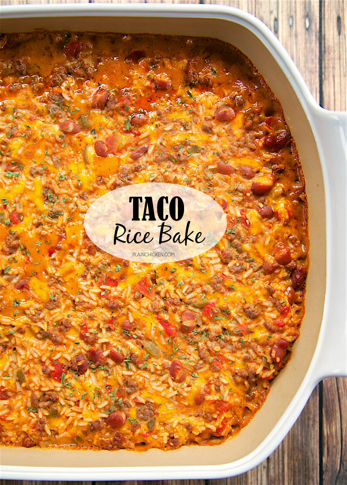 Taco Casserole With Rice
 Taco Rice Bake