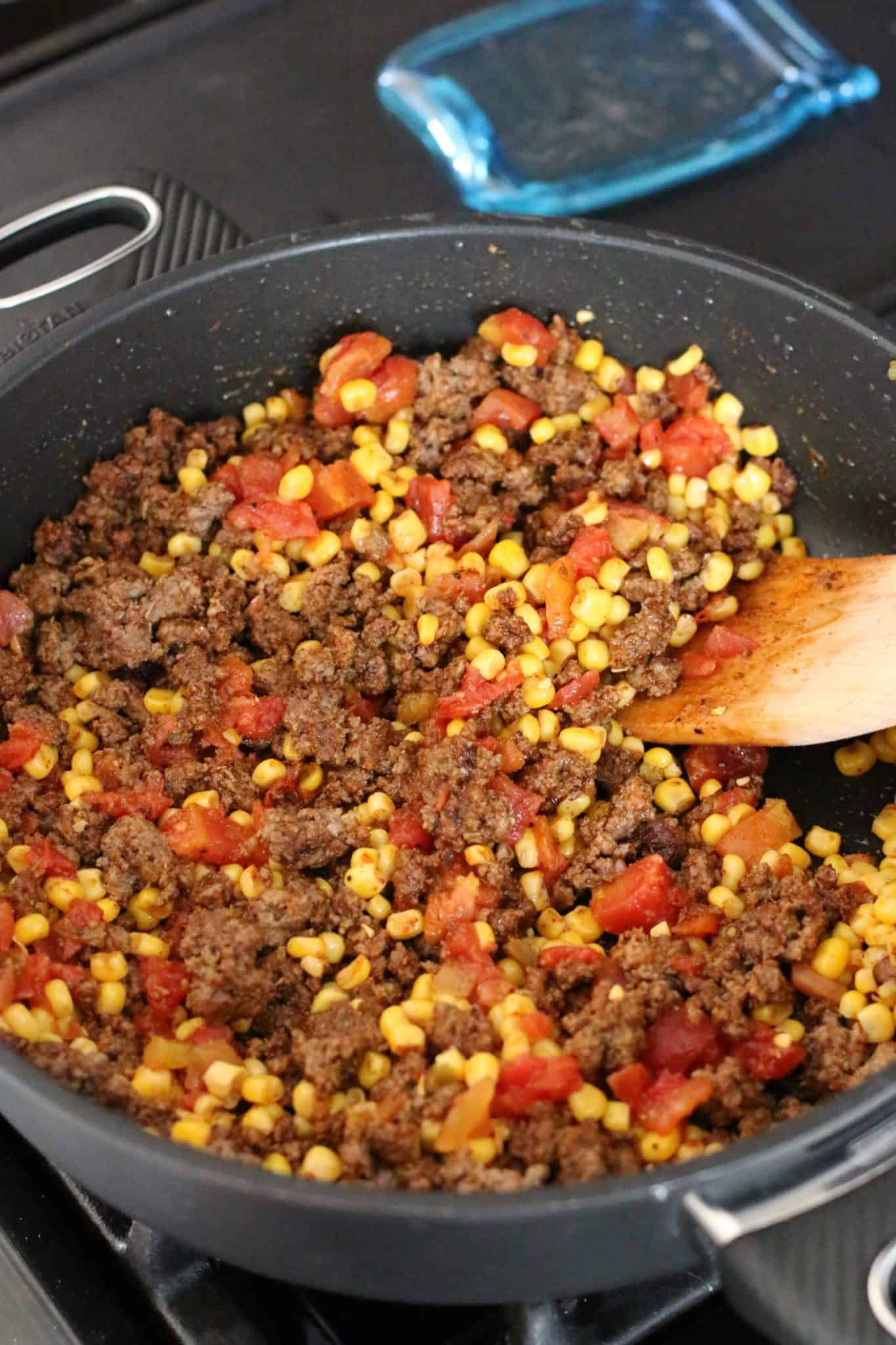 Taco Cornbread Casserole
 taco bake with cornbread