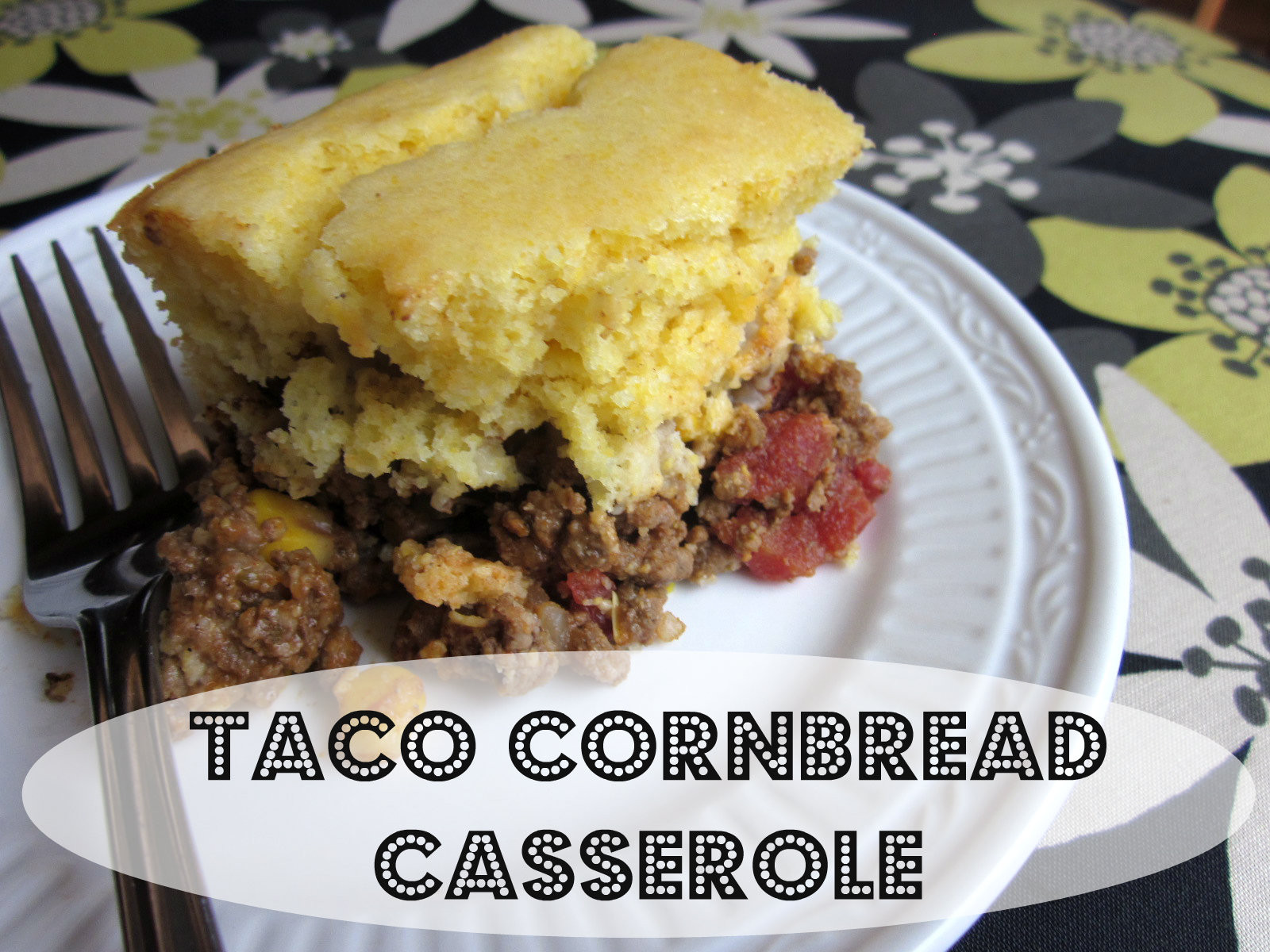 Taco Cornbread Casserole
 taco bake with cornbread