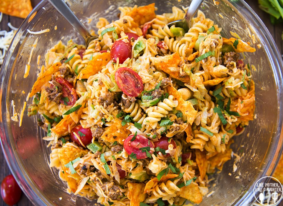 Taco Pasta Salad
 Taco Pasta Salad – Like Mother Like Daughter