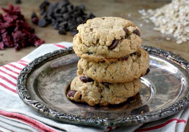 Tahini Chocolate Chip Cookies
 Tahini Oatmeal Chocolate Chip Cookies