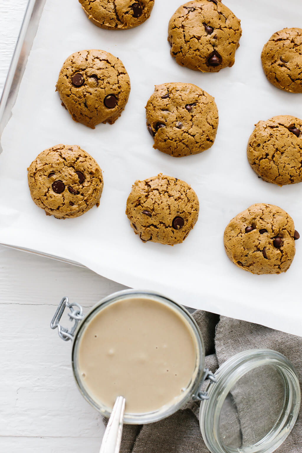 Tahini Chocolate Chip Cookies
 Chocolate Chip Tahini Cookies gluten free paleo