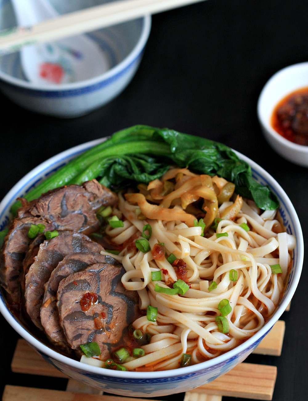 Taiwan Beef Noodle Soup
 my bare cupboard Taiwanese beef noodle soup niu rou mian