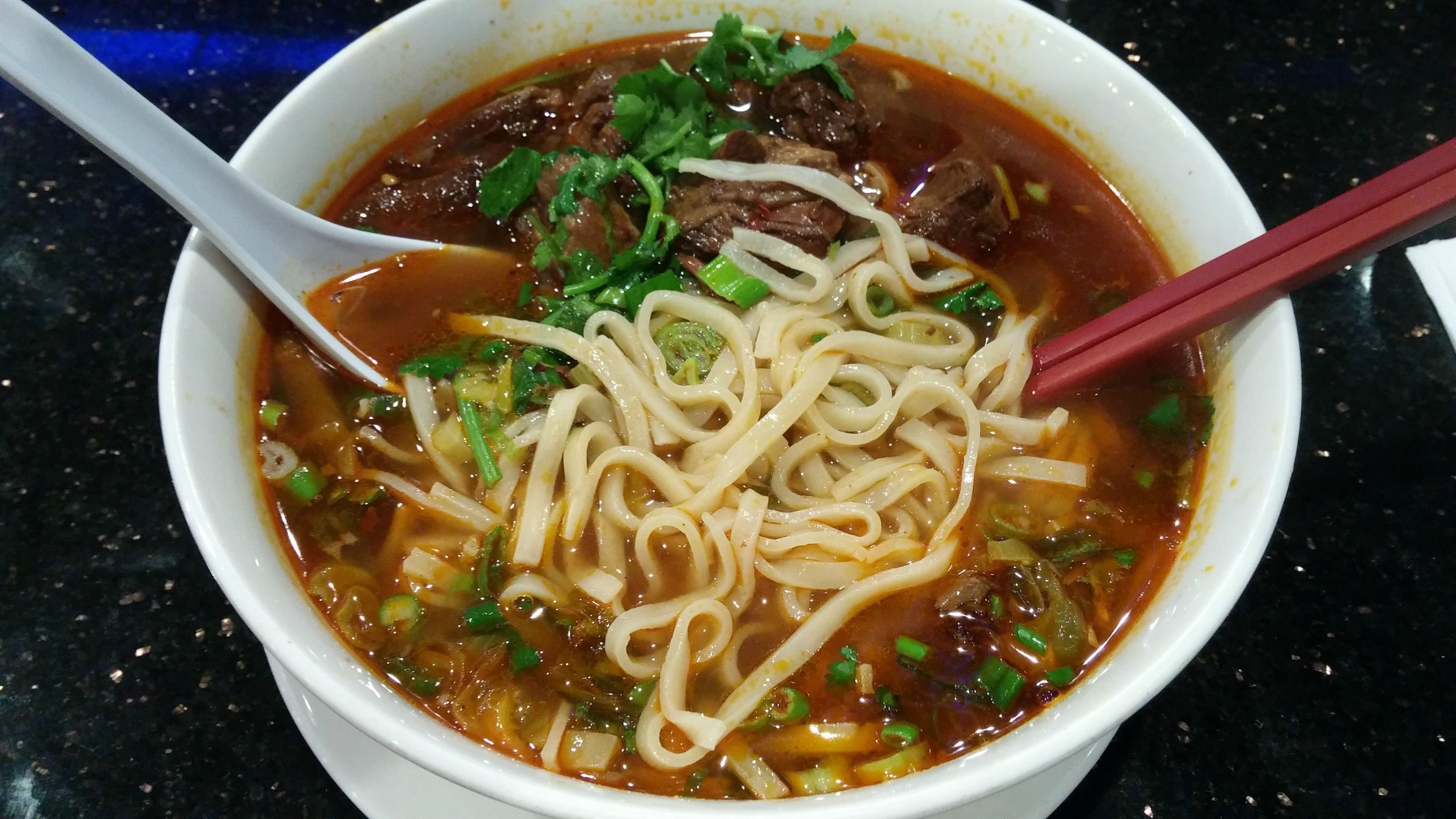 Taiwan Beef Noodle Soup
 Taiwanese Spicy Beef Noodle Soup food