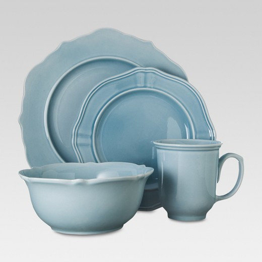 Target Dinner Sets
 Wellsbridge 16pc Dinnerware Set Aqua Threshold Tar