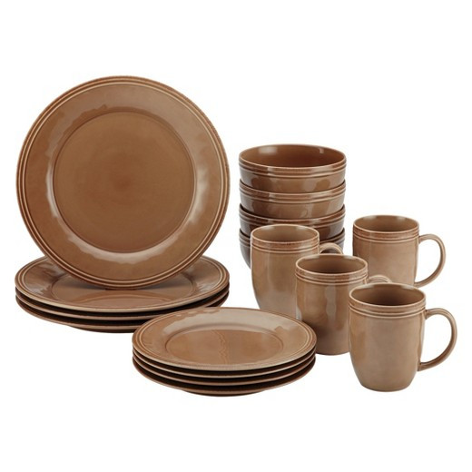 Target Dinner Sets
 Rachael Ray Cucina 16pc Dinnerware Set Brown Tar