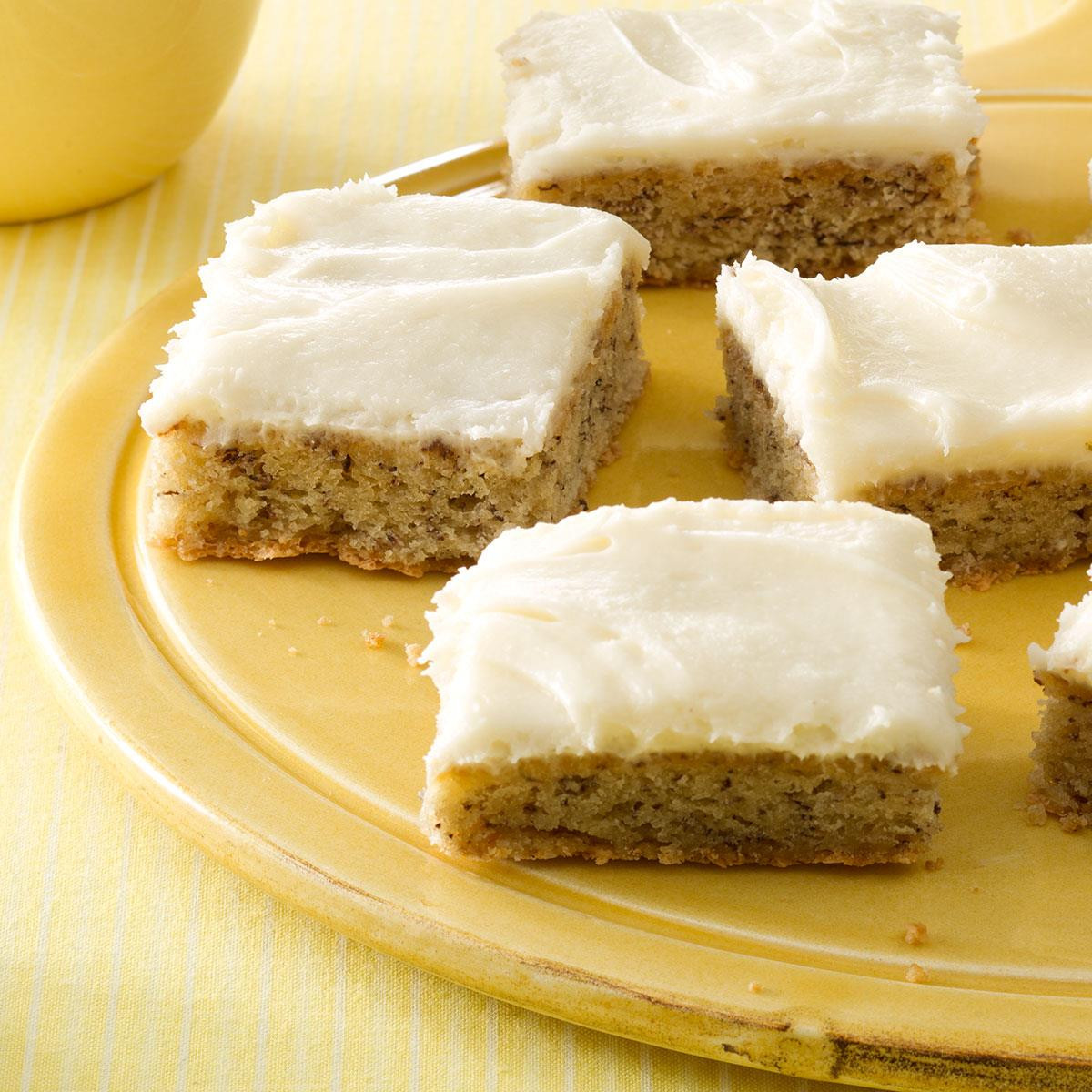 Taste Dessert Bar
 Frosted Banana Bars Recipe