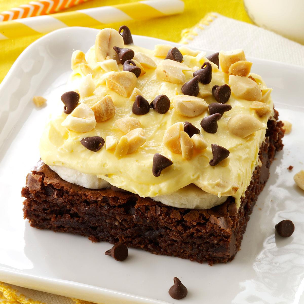 Taste Of Homes Desserts
 Banana Cream Brownie Dessert Recipe