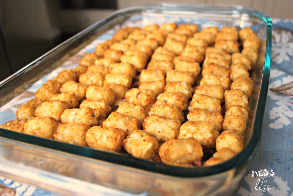 Tater Tot Casserole With Ground Beef
 ground beef tater tot casserole