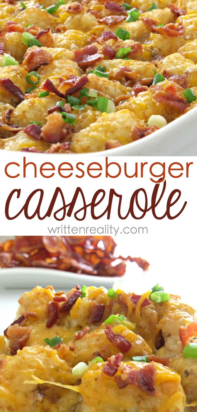 Tater Tot Casserole With Ground Beef
 This Cheeseburger Casserole Recipe is a fort food
