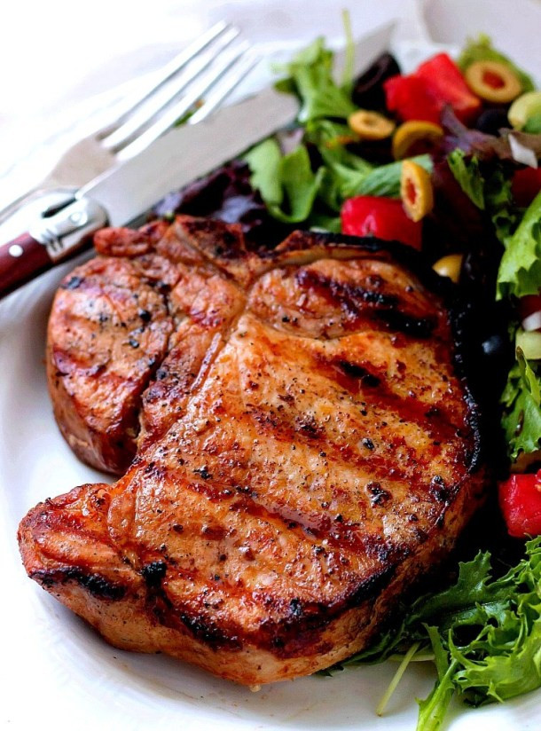 Temperature To Bake Pork Chops
 Grilled Pork Chop Marinade Bunny s Warm Oven