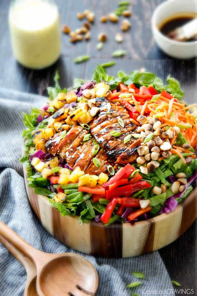 Teriyaki Chicken Salad
 Teriyaki Chicken Salad with Pineapple Sesame Dressing