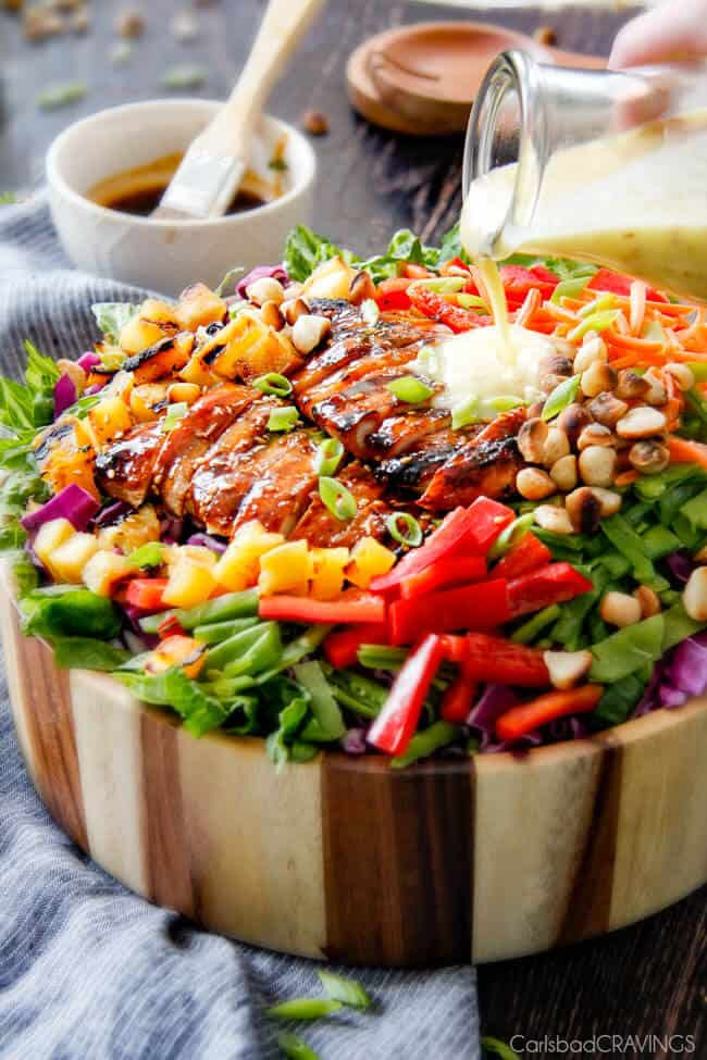 Teriyaki Chicken Salad
 Teriyaki Chicken Salad with Pineapple Sesame Dressing