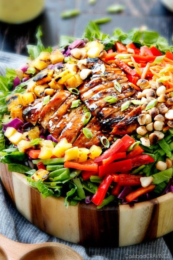 Teriyaki Chicken Salad
 Teriyaki Chicken Salad with Pineapple Sesame Dressing