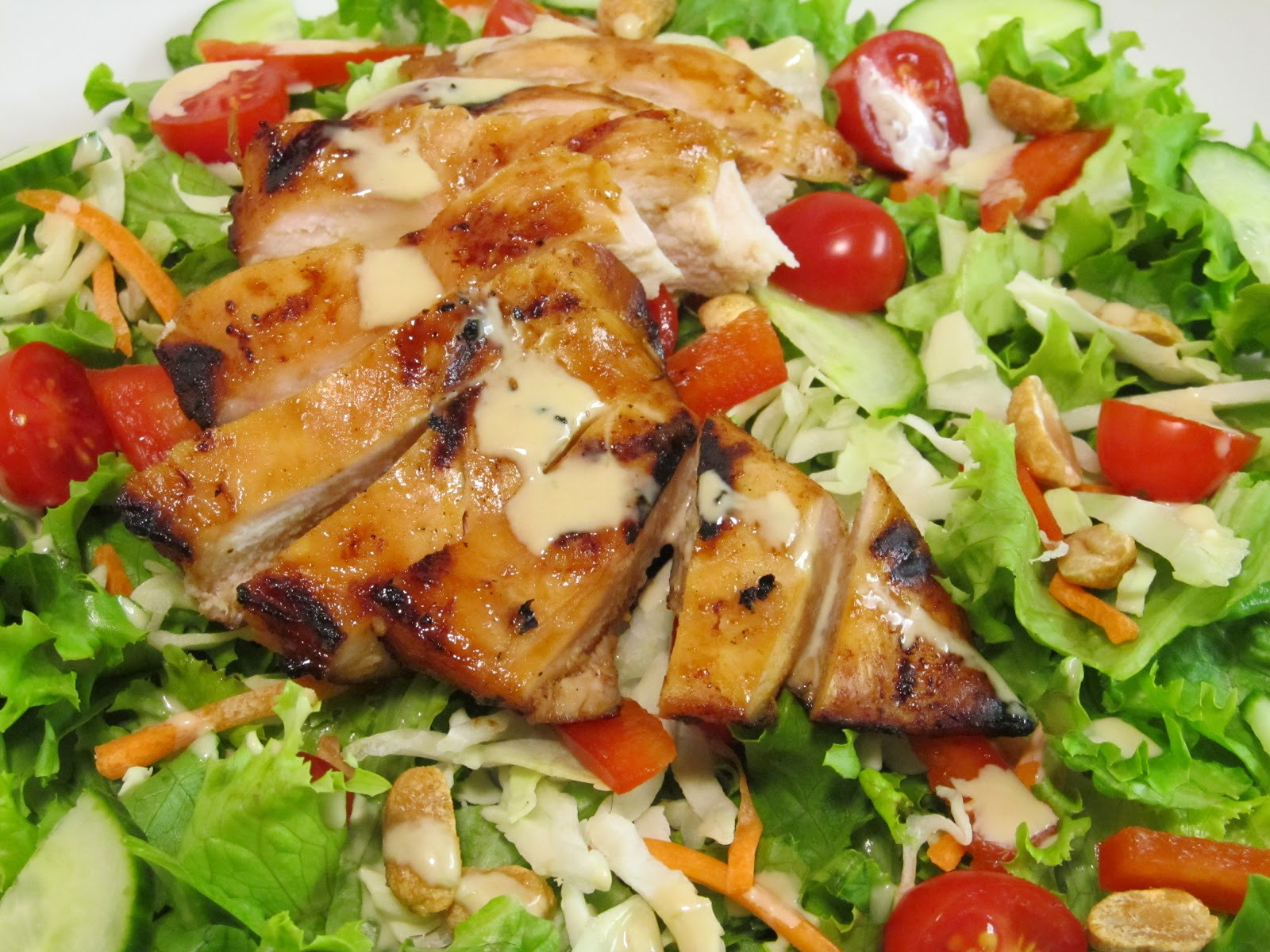 Teriyaki Chicken Salad
 Jenn s Food Journey Grilled Teriyaki Chicken Salad with