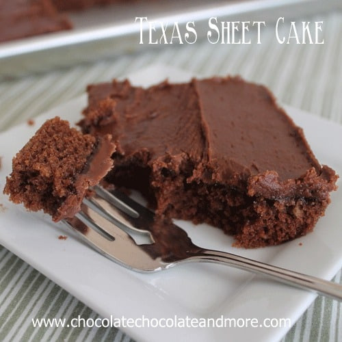 Texas Chocolate Sheet Cake
 Texas Sheet Cake Chocolate Chocolate and More