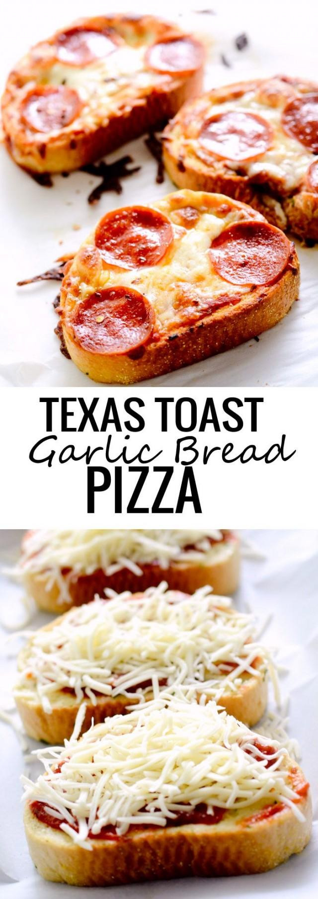 Texas Toast Garlic Bread
 Essen & Favor Texas Toast Garlic Bread Pizza