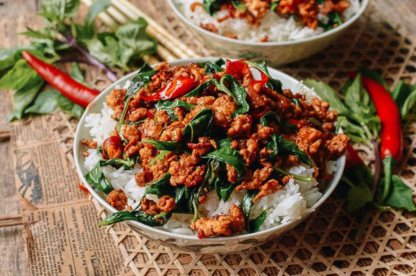 Thai Basil Recipes
 10 Minute Thai Basil Chicken Easy Gai Pad Krapow The