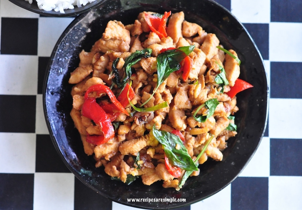 Thai Basil Recipes
 Thai basil chicken recipe Pad Kra Pao Gai Make it