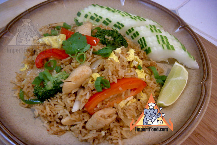 Thai Chicken Fried Rice
 Recipe Thai Fried Rice with Chicken Khao Pad Namprik Pao