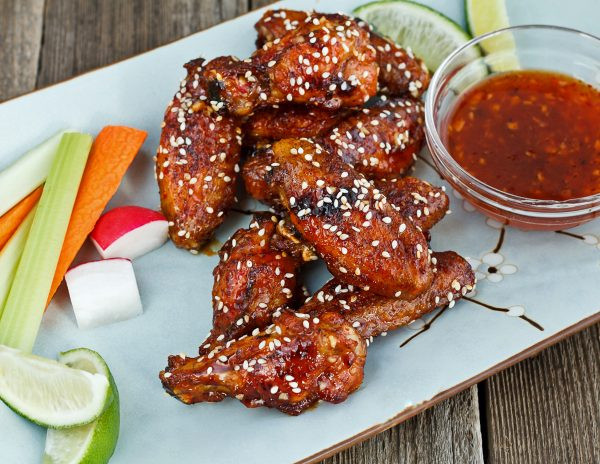 Thai Chicken Wings
 Baked Thai Chili Sesame Chicken Wings