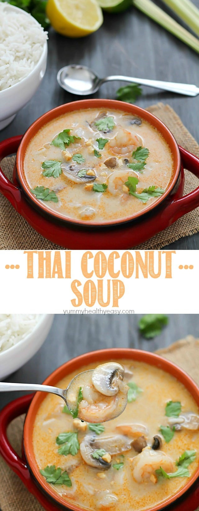 Thai Coconut Soup Recipes
 Thai Coconut Soup Yummy Healthy Easy