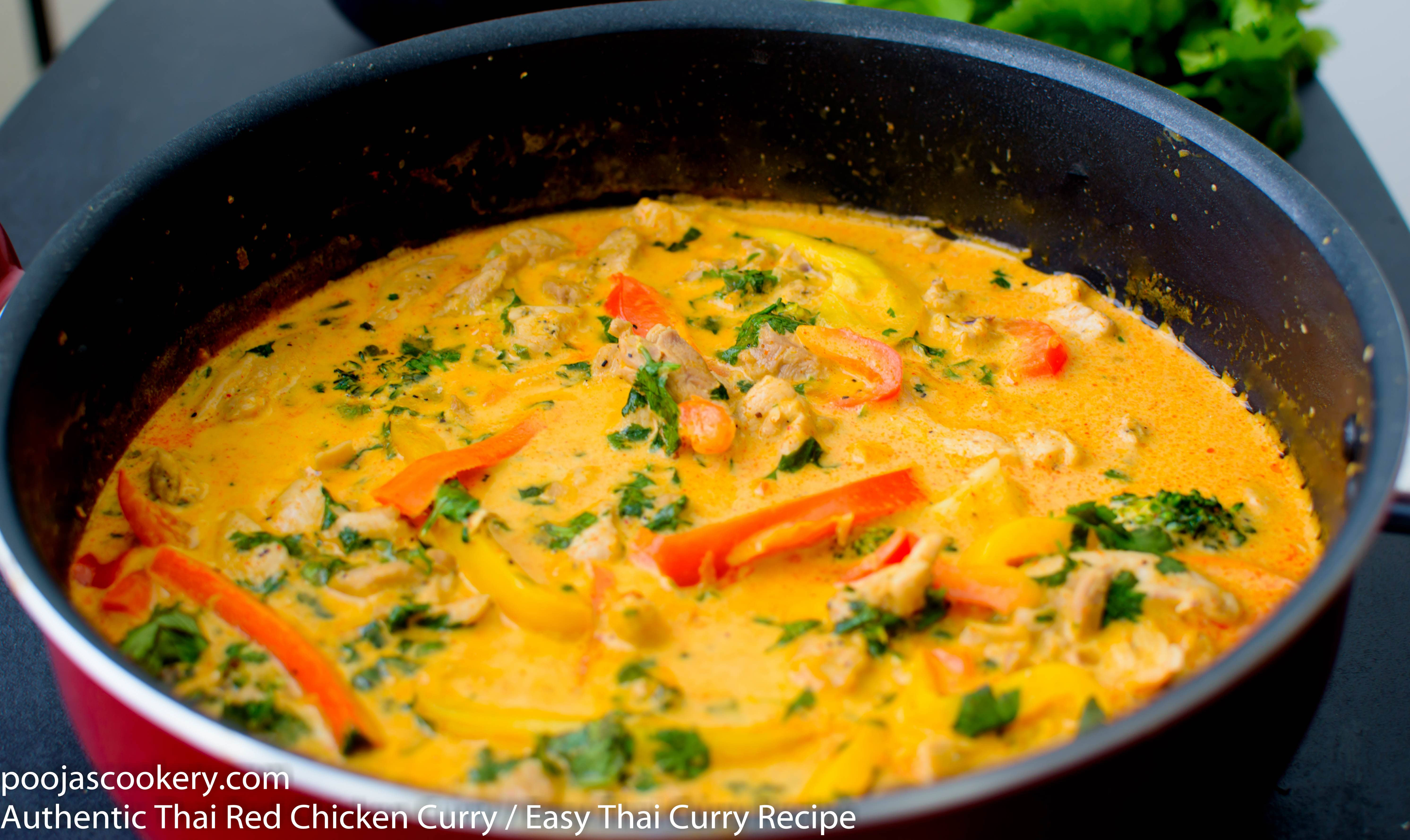 Thai Curry Recipes
 Thai Red Chicken Curry Easy Thai Curry Recipe Pooja s