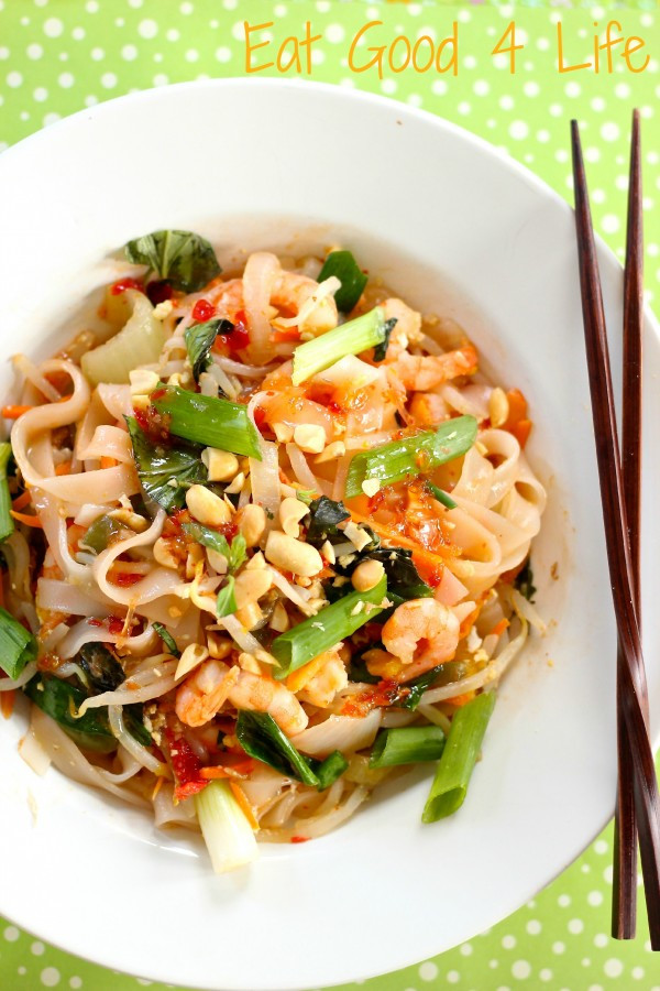 Thai Drunken Noodles
 Drunken noodles with shrimp