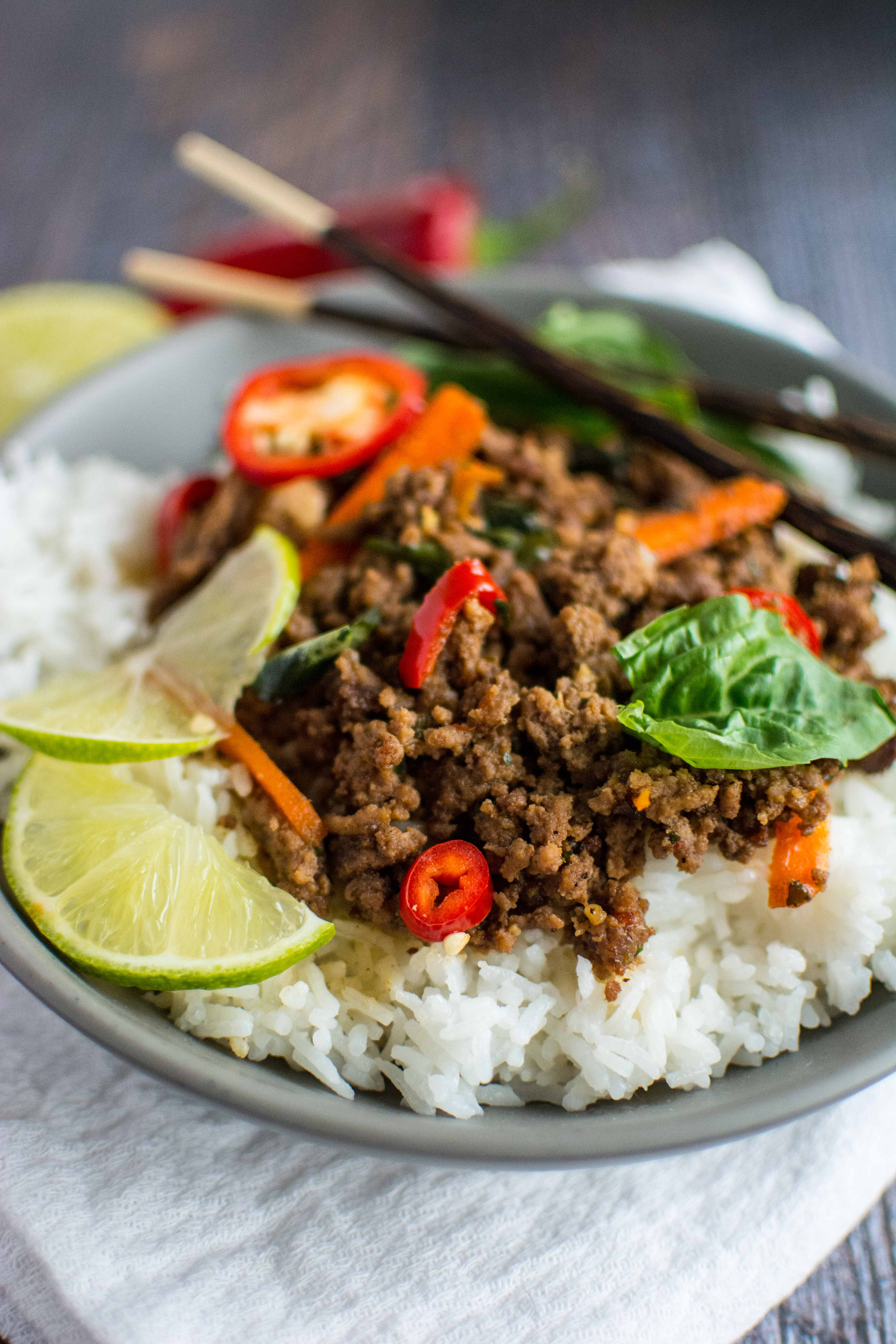 Thai Ground Beef
 Quick Fix Meal Thai Basil Beef Slow Cooker Gourmet