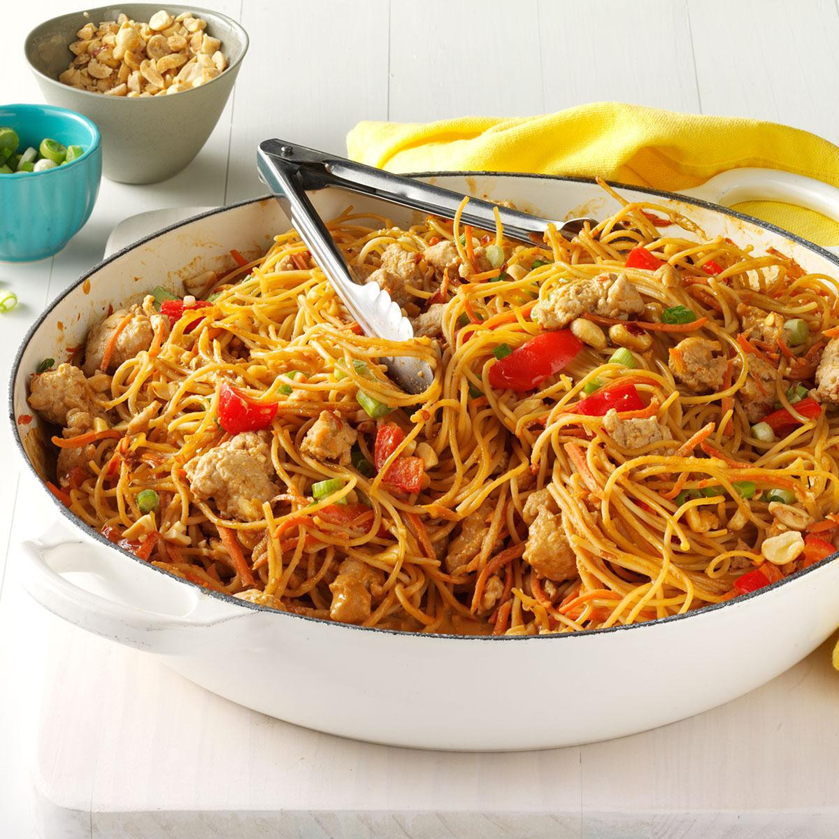 Thai Noodles Recipe
 Thai Chicken Peanut Noodles Recipe