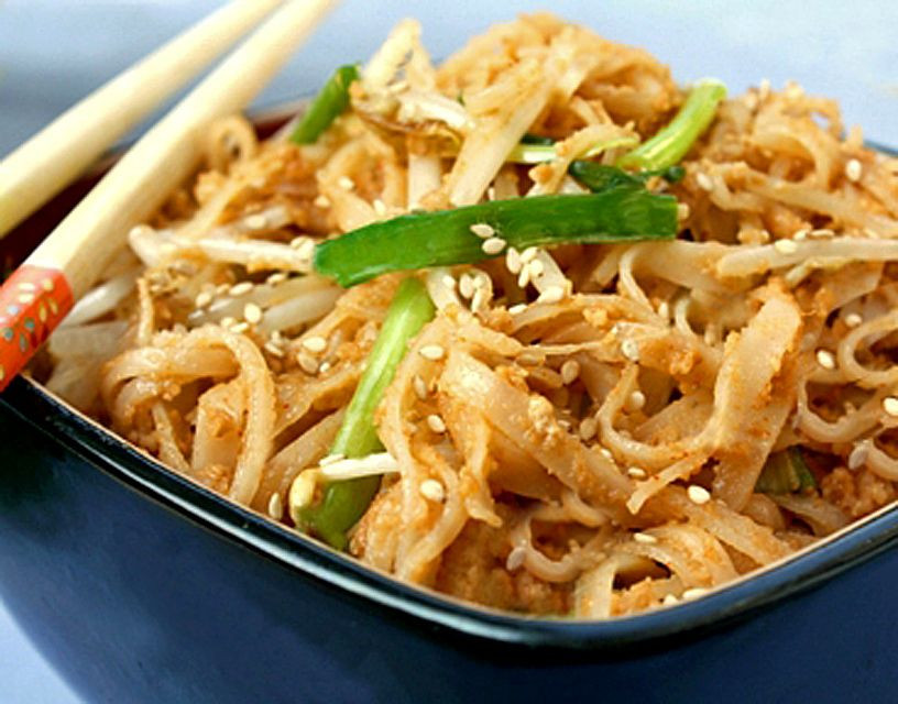 Thai Rice Noodles
 Gluten Free Thai Peanut Noodles Recipe