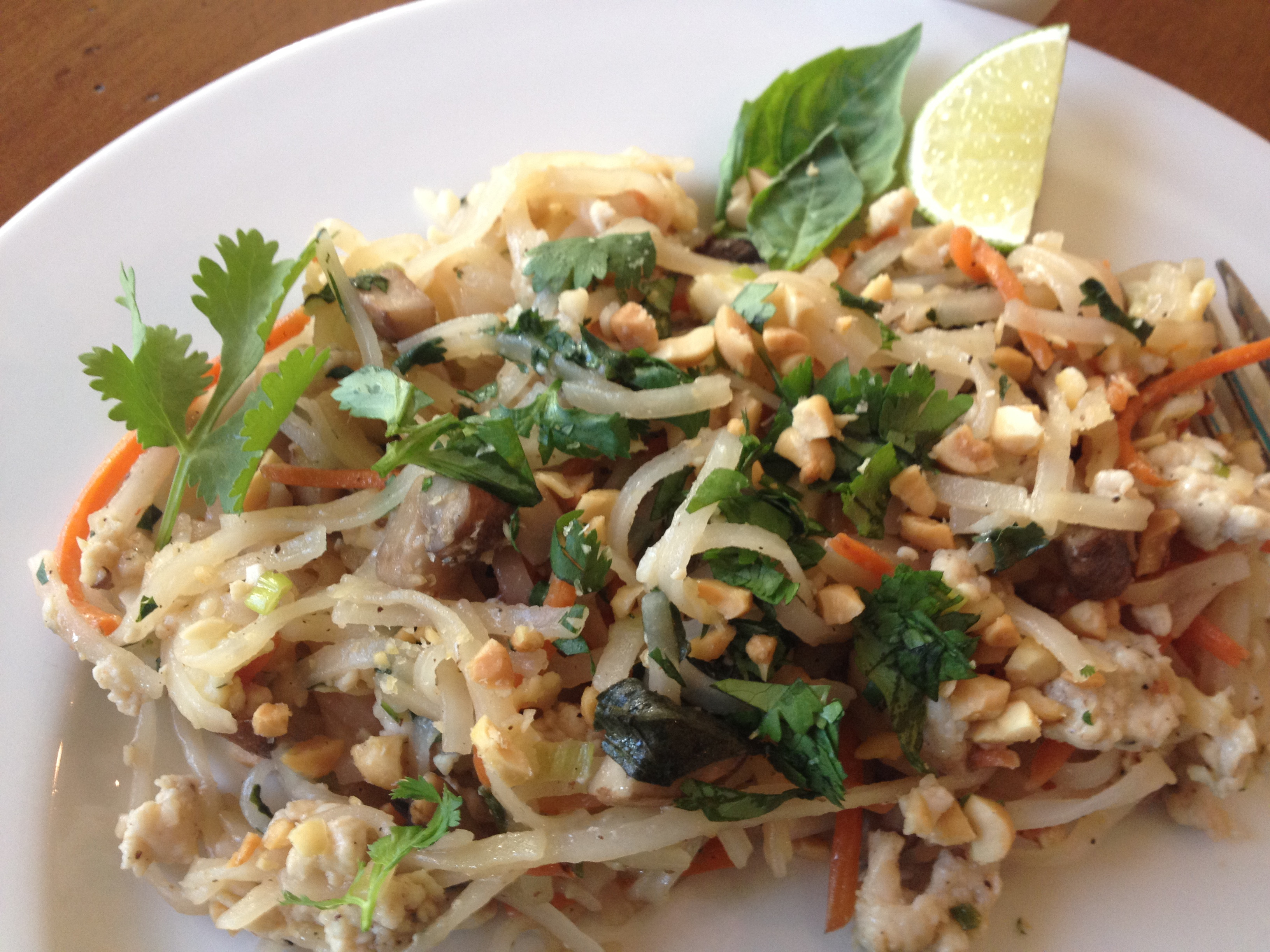 Thai Rice Noodles
 Thai Rice Noodles With Ground Chicken