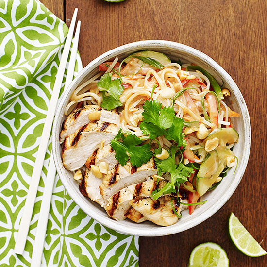 Thai Rice Noodles
 Thai Rice Noodle Bowl