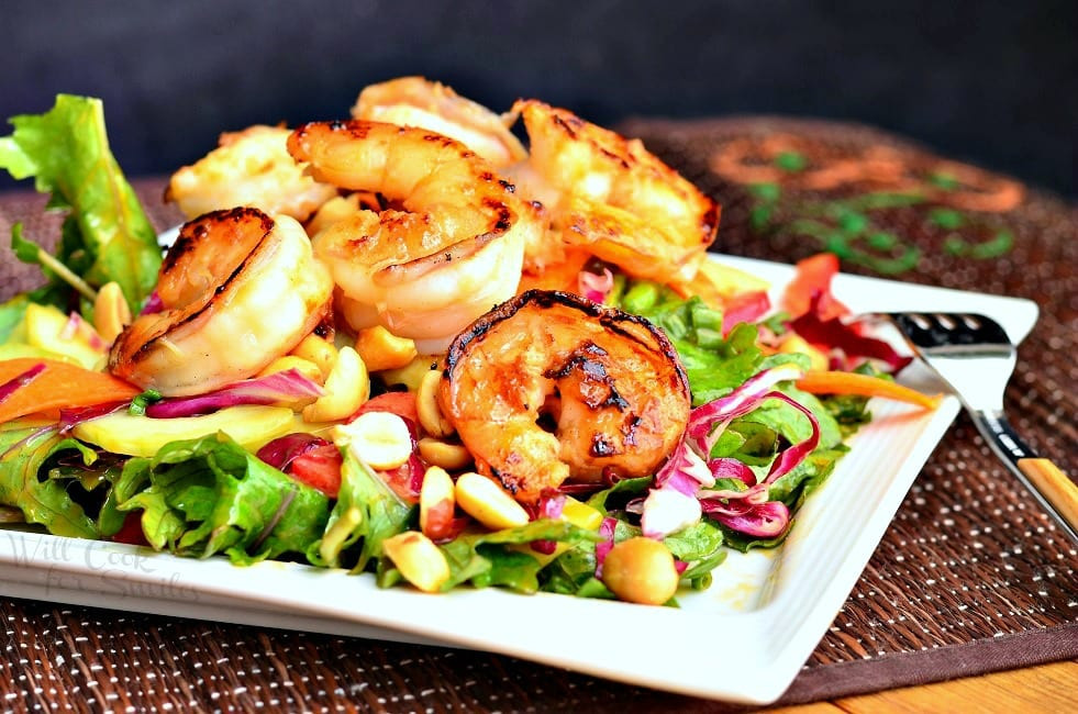 Thai Shrimp Salad
 Thai Shrimp Salad with Peanut Dressing Will Cook For Smiles