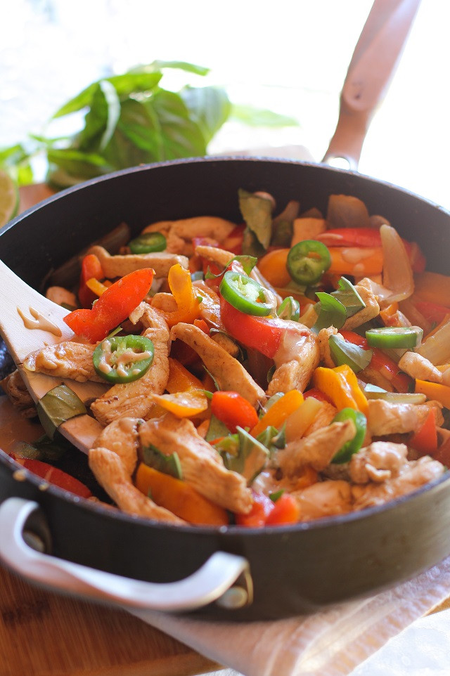 Thai Stir Fry Sauces
 Thai Basil Chicken Stir Fry with Ginger Peanut Sauce The