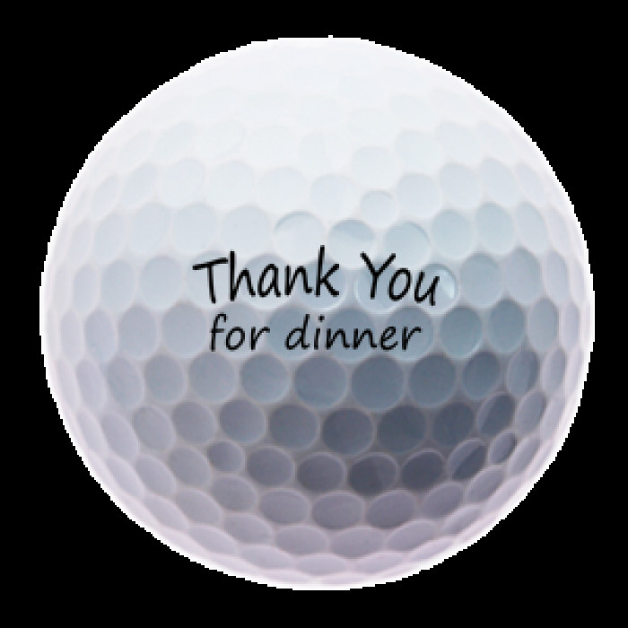 Thank You For Dinner
 Thank You for Dinner Golf Balls