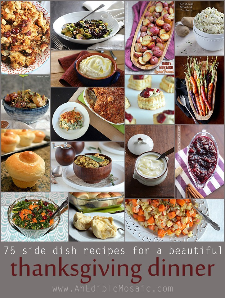 Thanksgiving Dinner Ideas Pinterest
 75 Side Dish Recipes For a Beautiful Thanksgiving Dinner