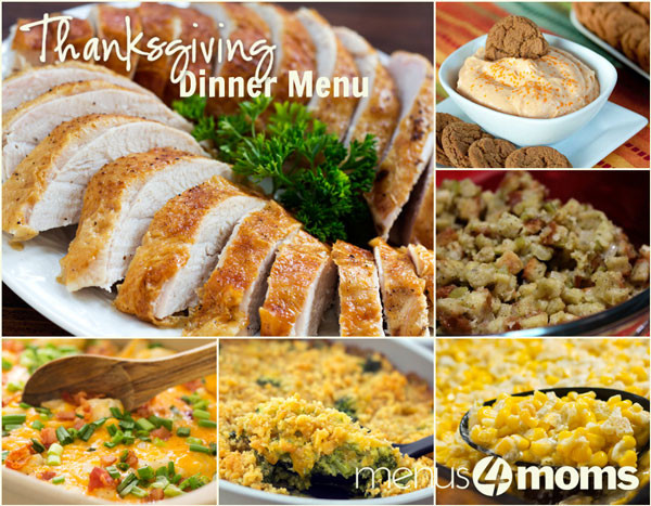 Thanksgiving Dinner Menu Ideas
 Traditional Thanksgiving Dinner Menu Plan Busy Mom Menu