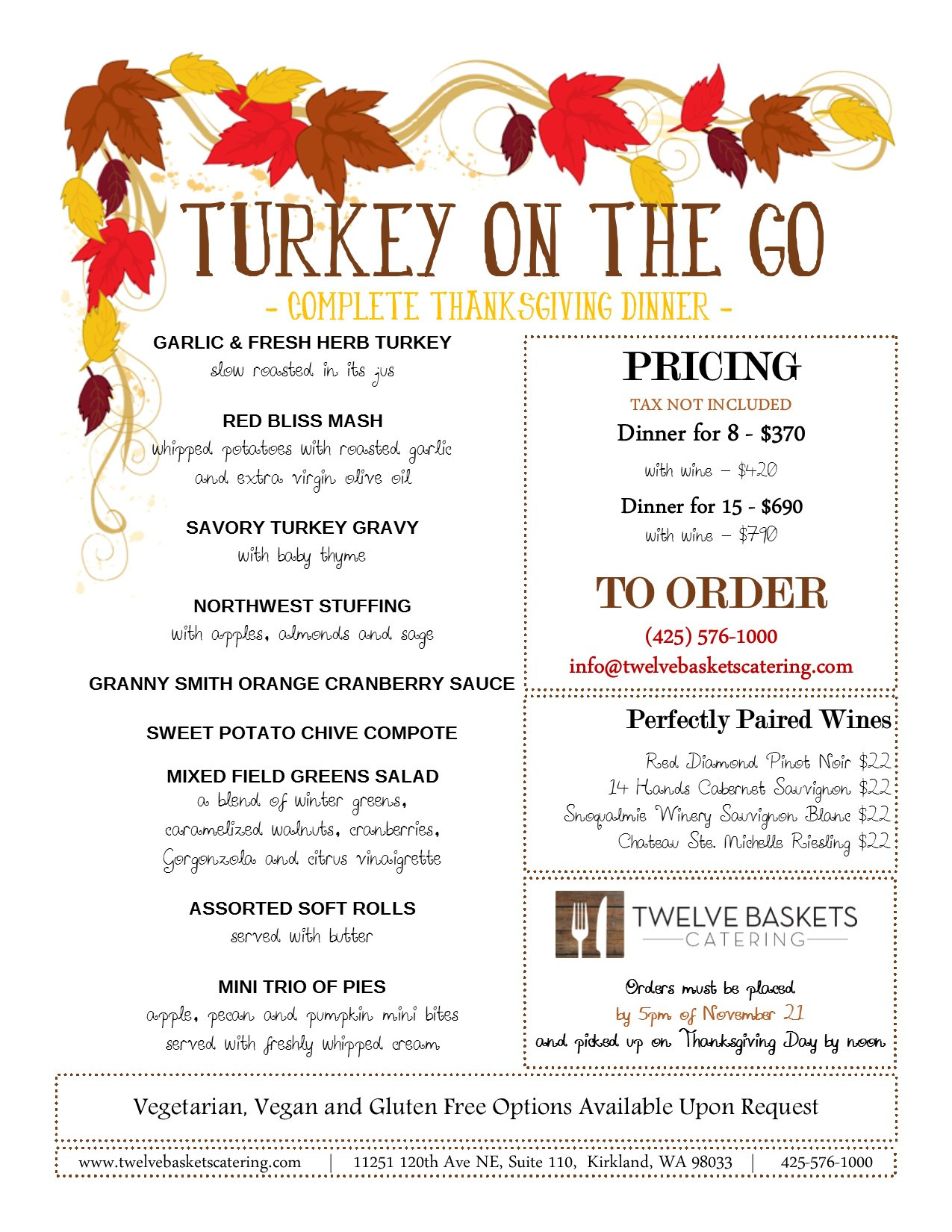 Thanksgiving Dinner To Go
 Turkey The Go – plete Thanksgiving Dinner from