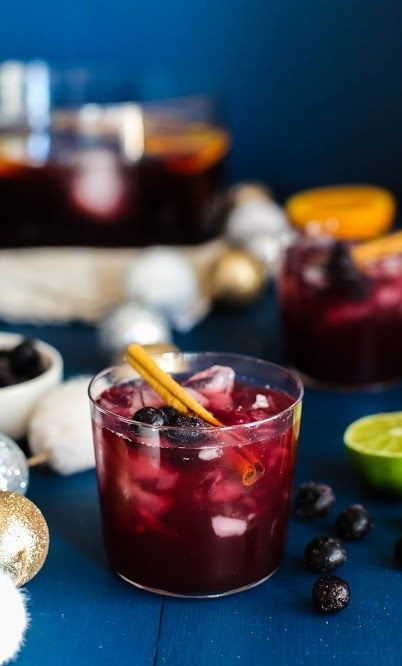Thanksgiving Drinks Non Alcoholic
 Spiced Blueberry Rum Punch Recipe