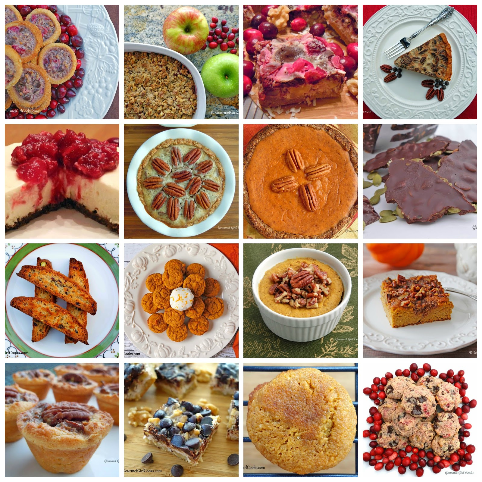 Thanksgiving Recipes Desserts
 Gourmet Girl Cooks 16 Thanksgiving Dessert Recipes Low