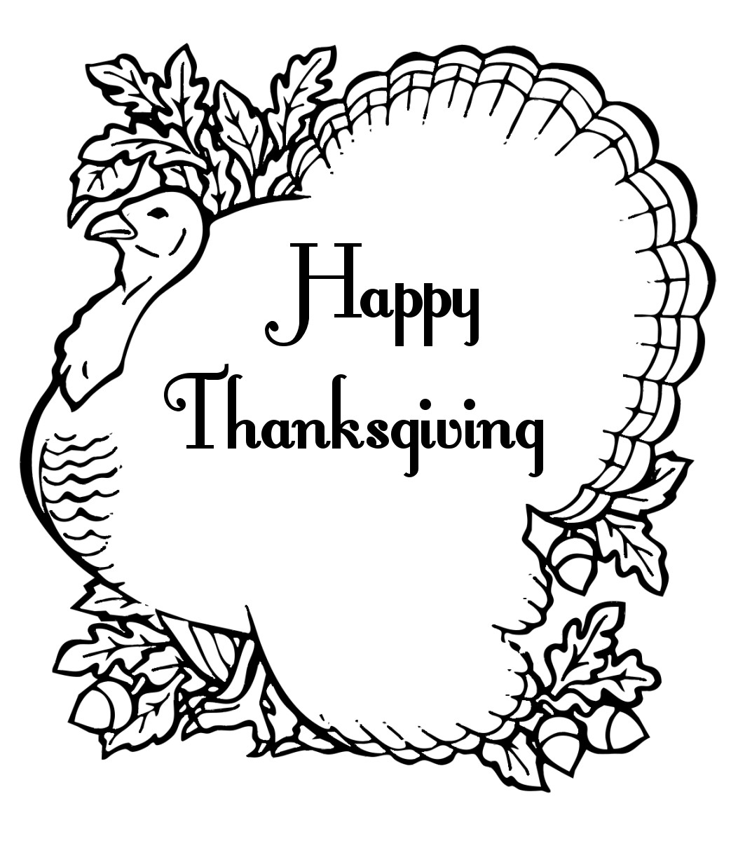 Thanksgiving Turkey Coloring Pages
 Free Printable Thanksgiving Coloring Pages For Kids