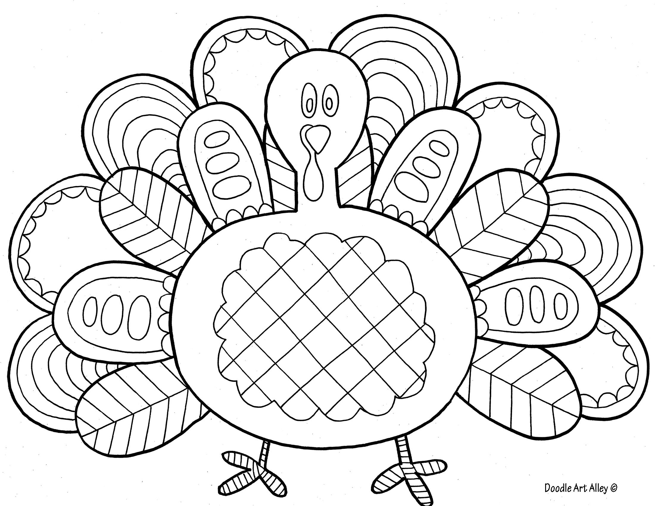 Thanksgiving Turkey Coloring Pages
 Bird Coloring Pages