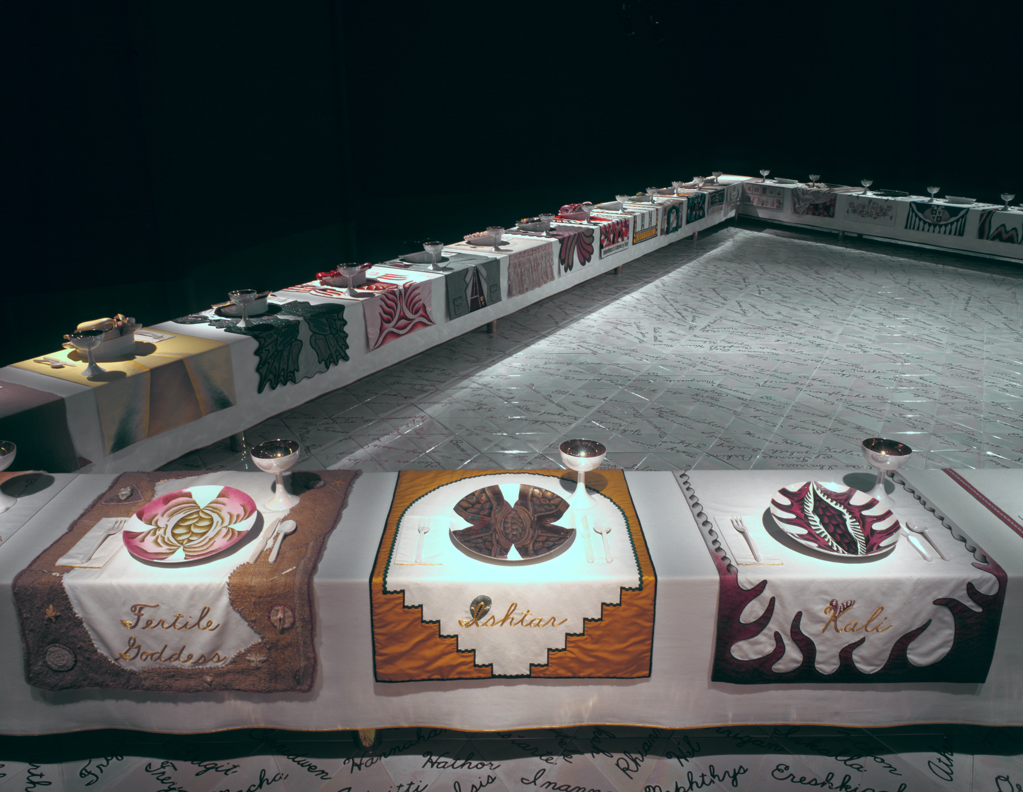 The Dinner Party Judy Chicago
 Selected work Judy Chicago