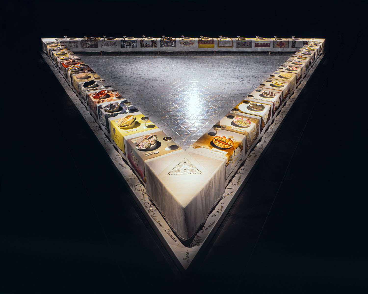 The Dinner Party Judy Chicago
 Selected work Judy Chicago