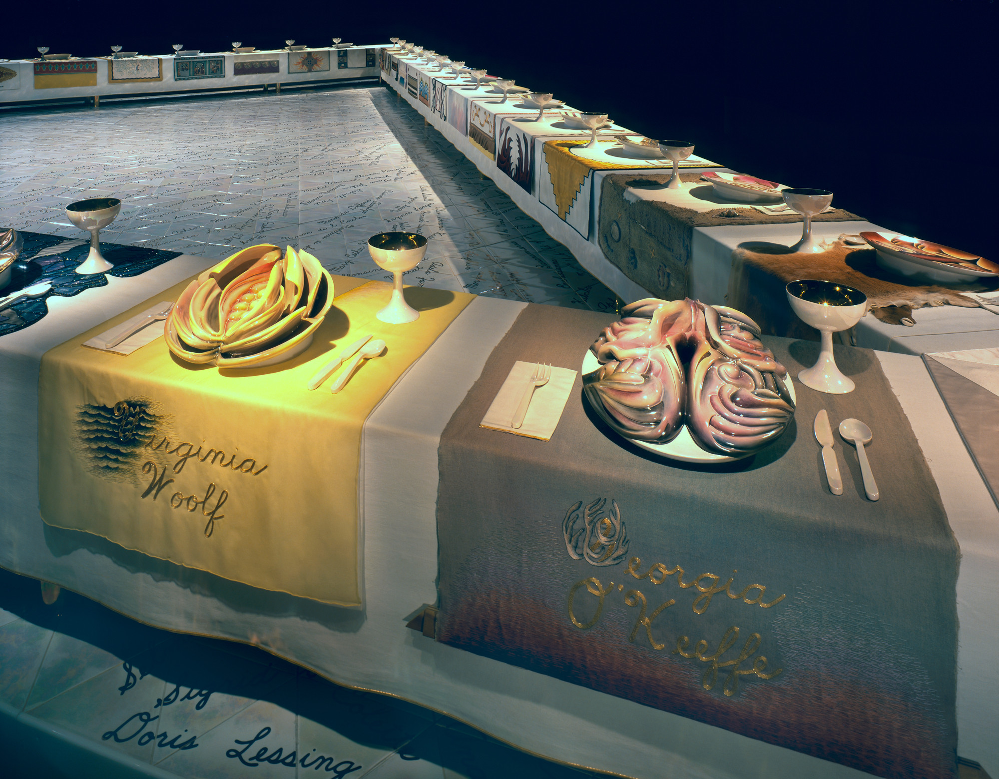 The Dinner Party Judy Chicago
 Selected work Judy Chicago
