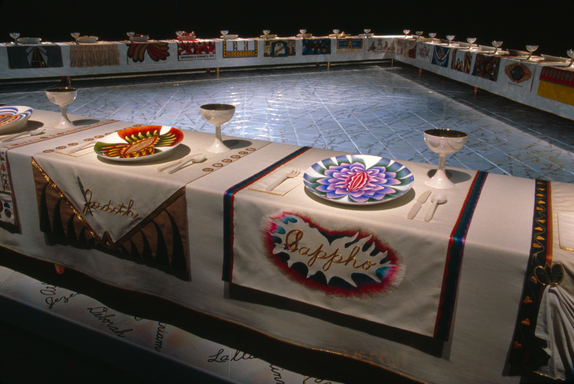 The Dinner Party Judy Chicago
 Selected work Judy Chicago