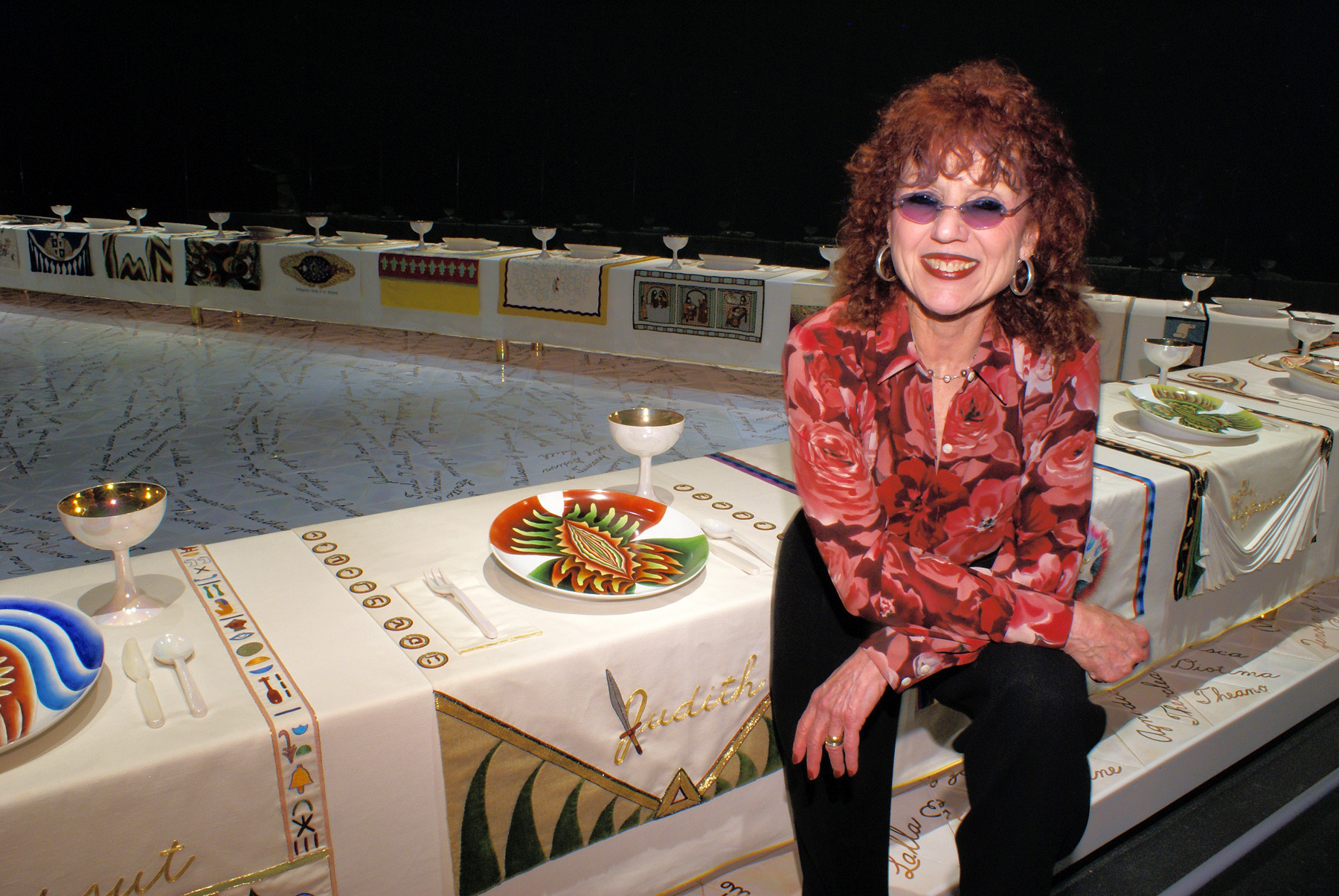 The Dinner Party Judy Chicago
 Women and Media FA2013 Judy Chicago Feminist Artist